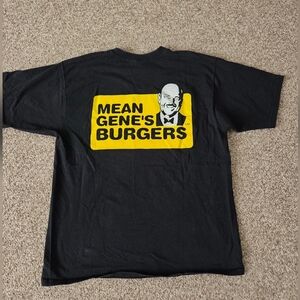 Vtg 2000 Mean Genes Burgers WWF WCW Bite Me‎ T-Shirt size Large